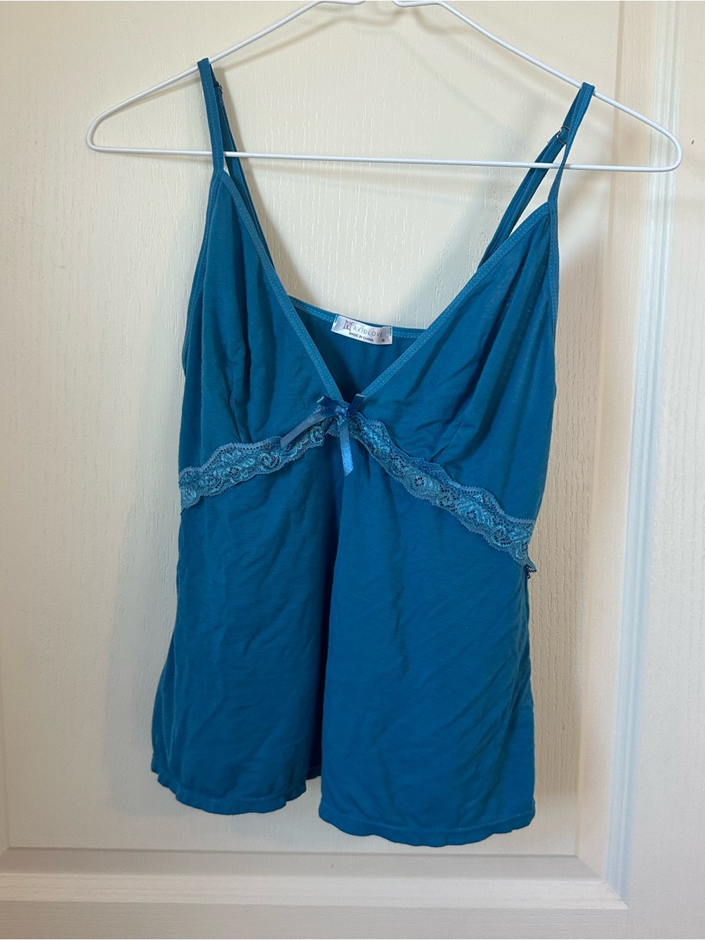 Teal Lace-Trim Women’s Intimates & Pajama Set